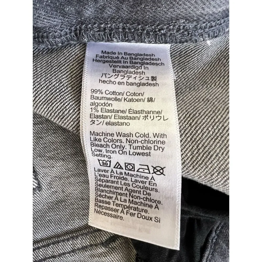 J Crew‎ Jeans Mens 32x34 Gray Flex Slim Straight Stretch Denim Mid Rise NWT